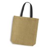 Black Coloured Handle Jute Totes